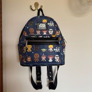 Star Wars Kids Backpack - Blue with Character Print
